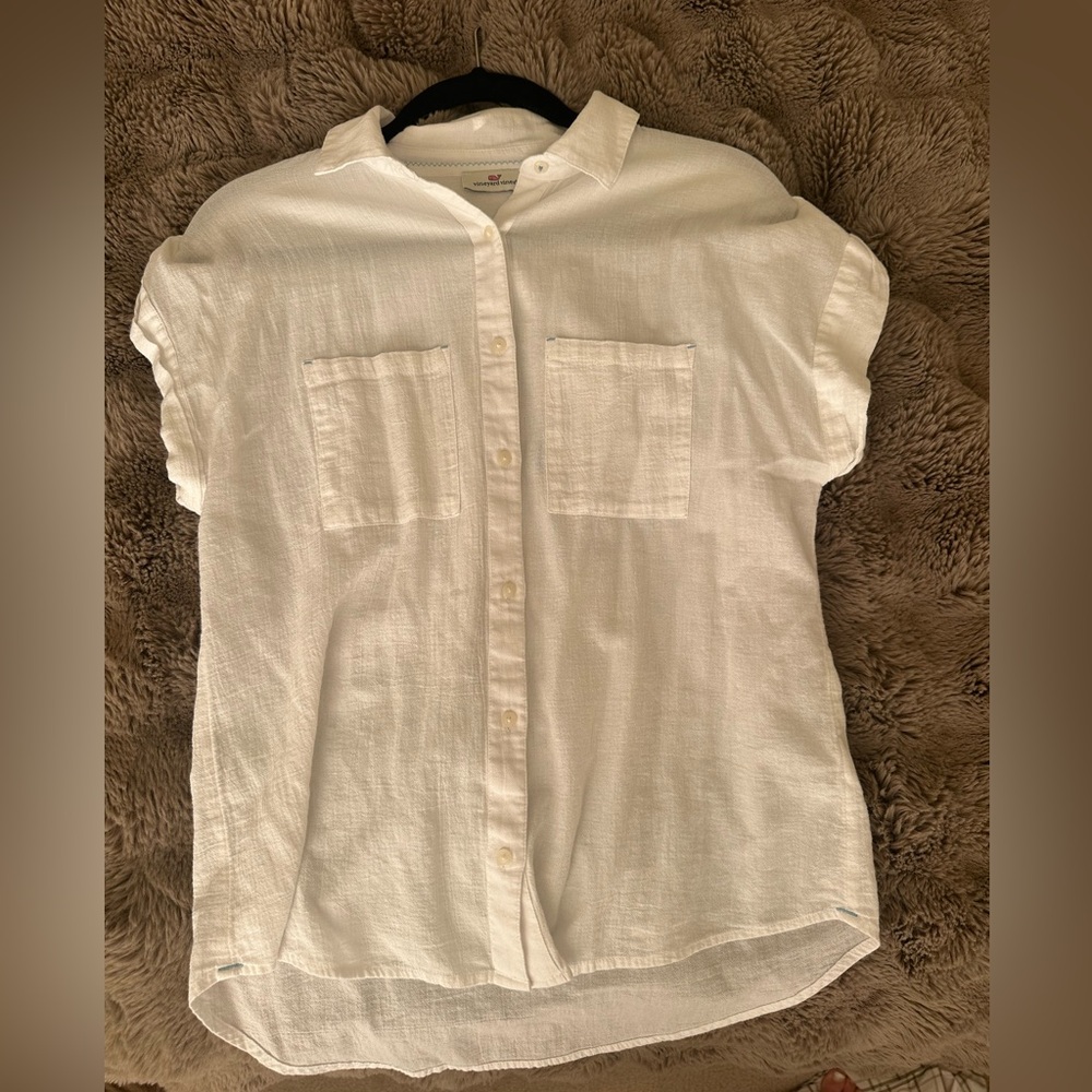 Vineyard Vines Linen Button-Up Shirt